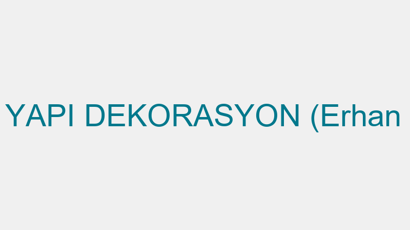 GÜMÜŞ YAPI DEKORASYON (Erhan Tepecik)