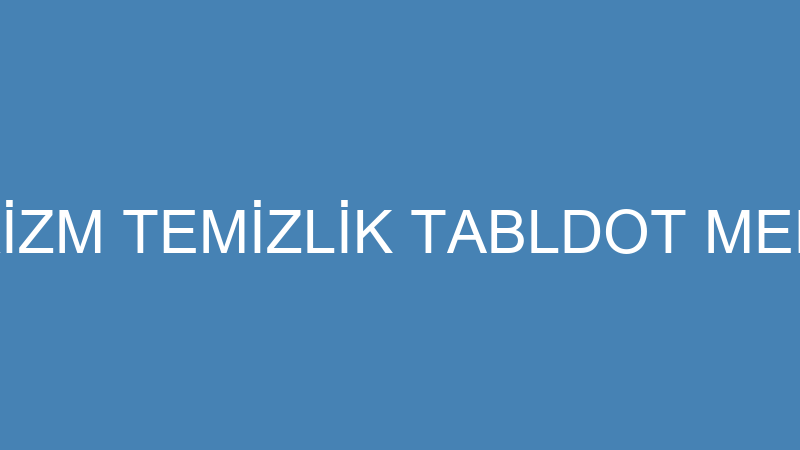 MERİDİYEN TURİZM TEMİZLİK TABLDOT MEDİKAL GIDA HAY