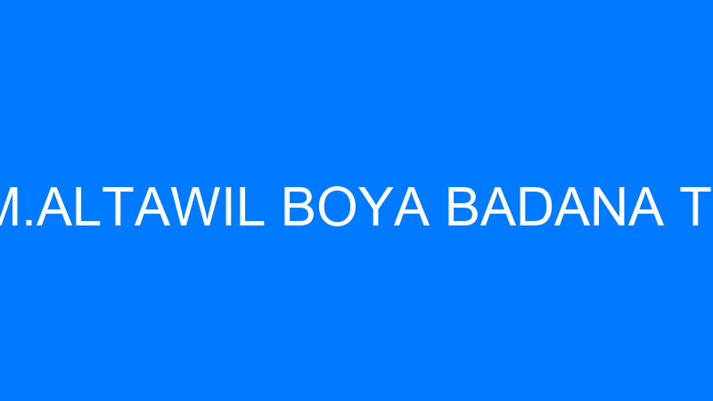 ZAHI A.M.ALTAWIL BOYA BADANA TİCARETİ