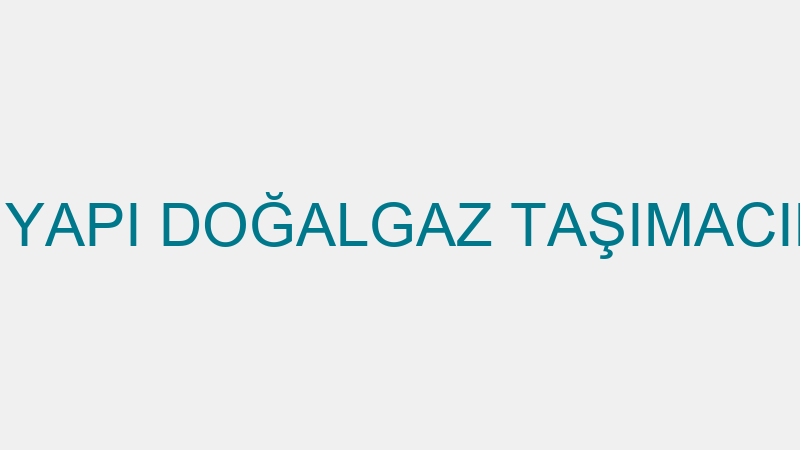 TAŞ YAPI - TAŞ YAPI DOĞALGAZ TAŞIMACILIK MÜHENDİSL