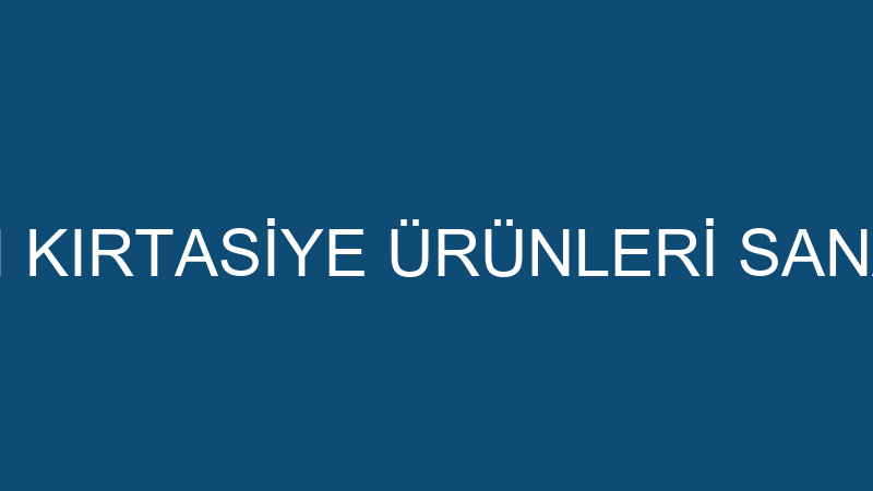 RESİM DÜNYASI KIRTASİYE ÜRÜNLERİ SANAYİ VE TİCARET