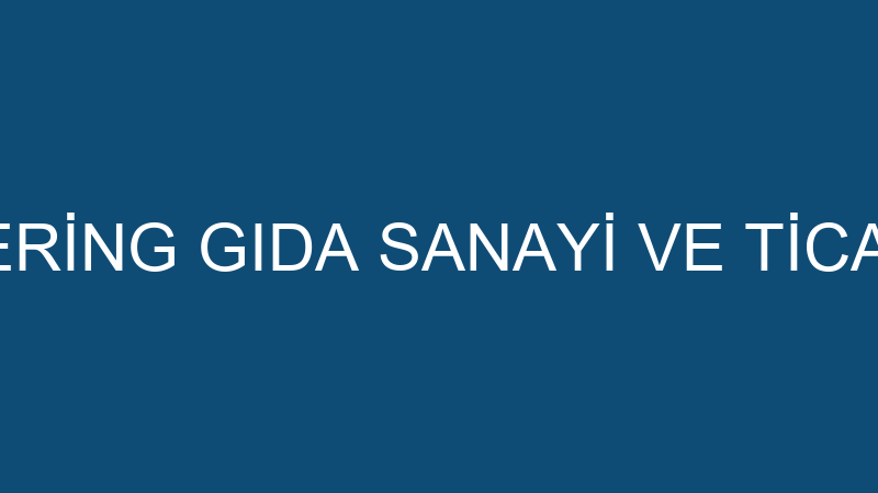 HANIMELİ CATERİNG GIDA SANAYİ VE TİCARET LİMİTED Ş