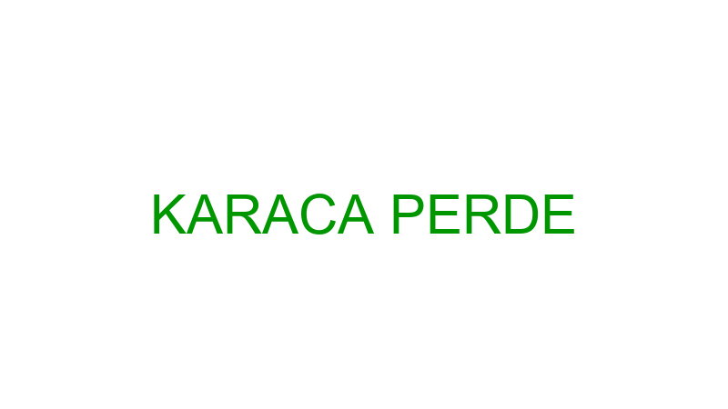 KARACA PERDE