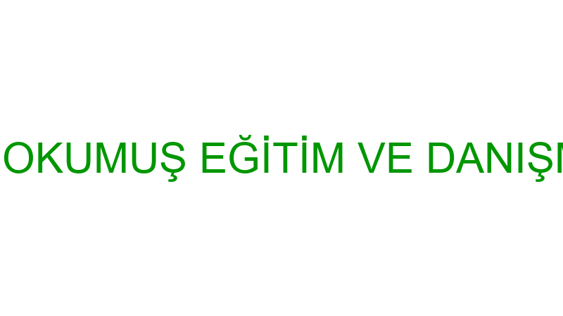 HANİFİ OKUMUŞ EĞİTİM VE DANIŞMANLIK