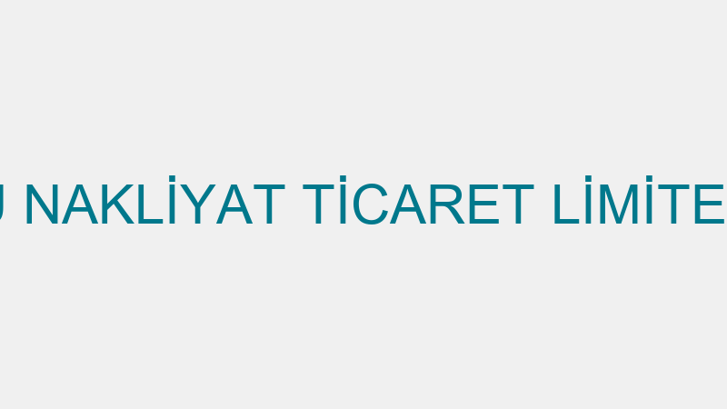 ÇAMOĞLU NAKLİYAT TİCARET LİMİTED ŞİRKETİ