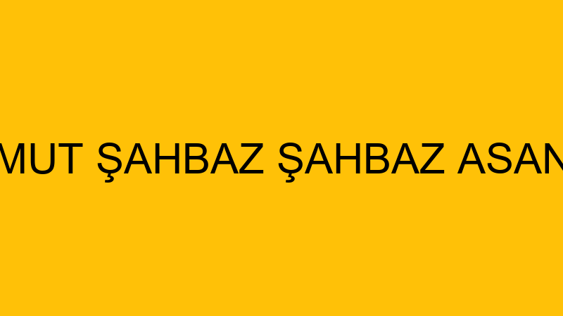 MAHMUT ŞAHBAZ ŞAHBAZ ASANSÖR