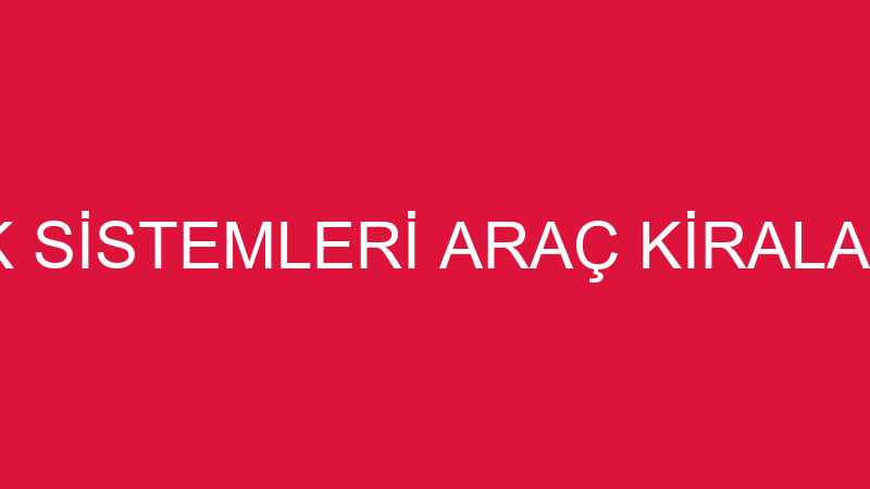 AS SES VE IŞIK SİSTEMLERİ ARAÇ KİRALAMA TİCARET Lİ