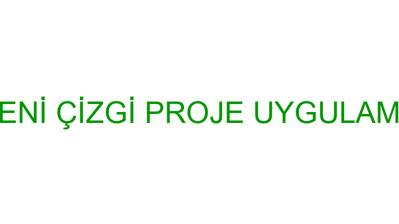 YENİ ÇİZGİ PROJE UYGULAMA