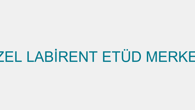 ÖZEL LABİRENT ETÜD MERKEZİ