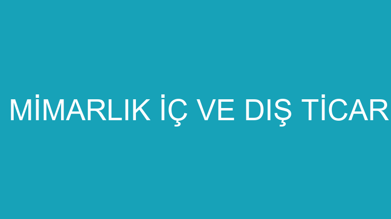ACM CREATIVE MİMARLIK İÇ VE DIŞ TİCARET ANONİM ŞİR