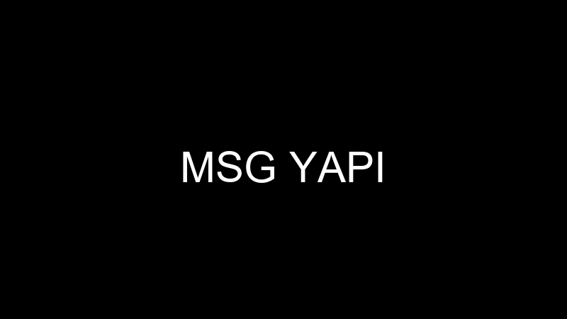 MSG YAPI