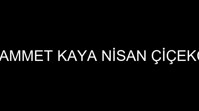 MUHAMMET KAYA NİSAN ÇİÇEKÇİLİK