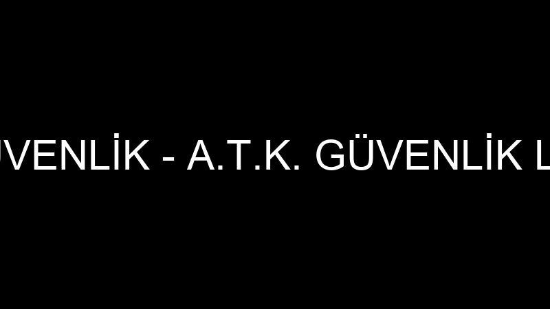 Atk Güvenli̇k - A.t.k. Güvenli̇k Ltd.şti̇. logosu