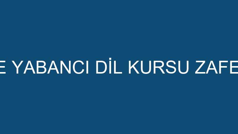 AMERICAN LIFE YABANCI DİL KURSU ZAFER ŞUBESİ - DİL - Amerıcan Lıfe Körfez Şubesi̇ - Gulf Star Eği̇ti̇m Hi̇z - Konya Selçuklu