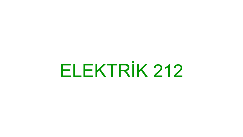 Elektri̇k 212