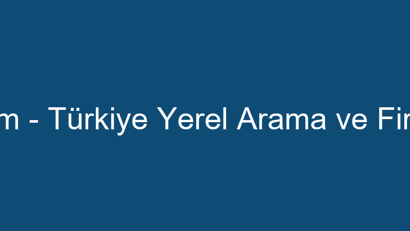 Bulurum.com - Türki̇ye Yerel Arama Ve Fi̇rma Rehberi̇