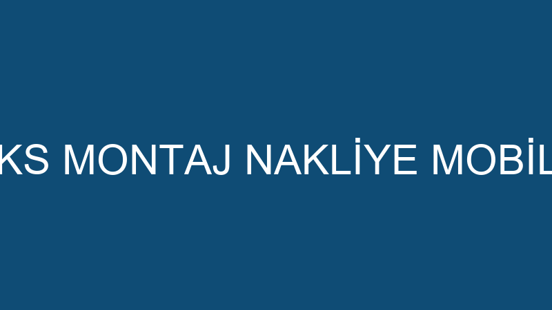 Mobeks - Mobeks Montaj Nakli̇ye Mobi̇lya Üreti̇m Alım