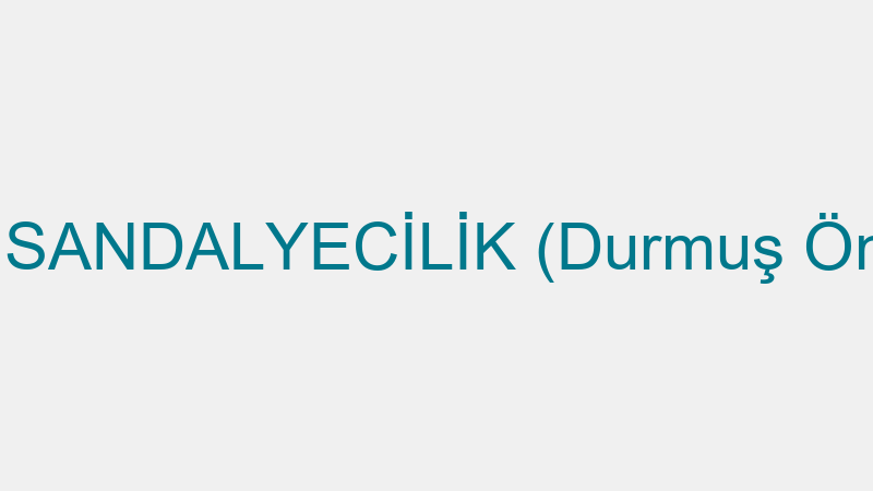 Önder Sandalyeci̇li̇k (Durmuş Önder Dal) — Masa-Sandalye Kiralama