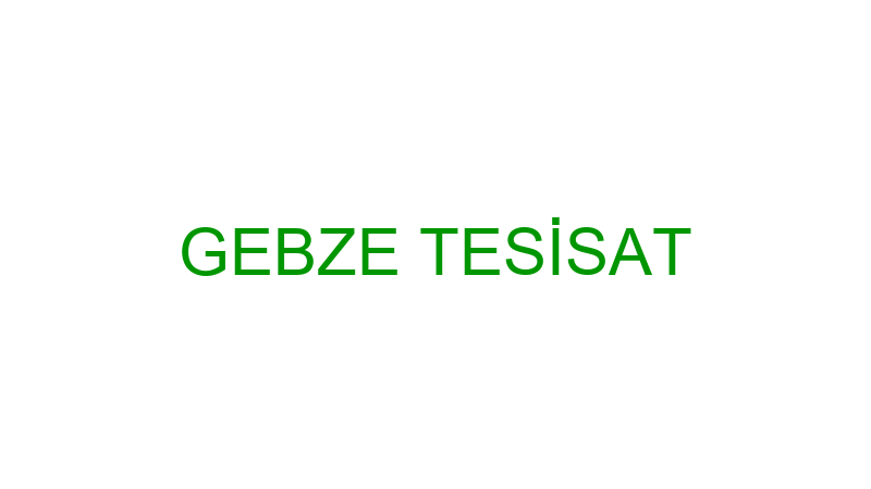 Gebze Tesi̇sat