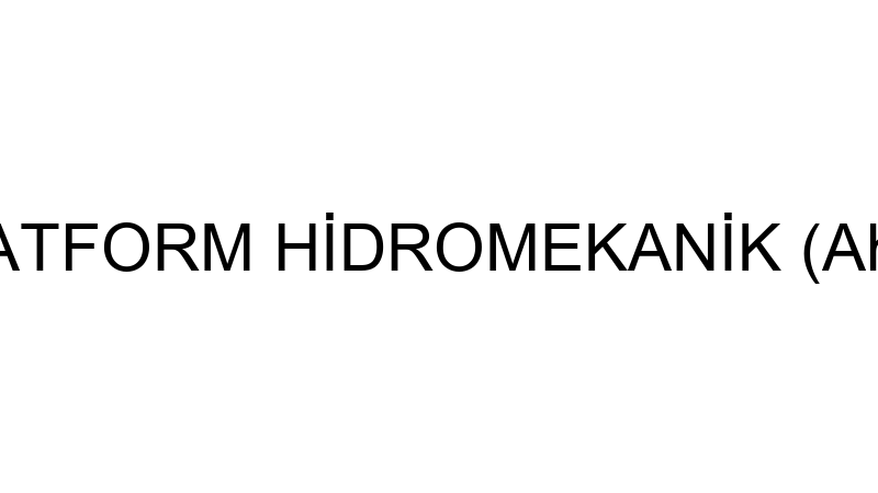 Öz-Ak Platform Hi̇dromekani̇k (Ahmet Akan)