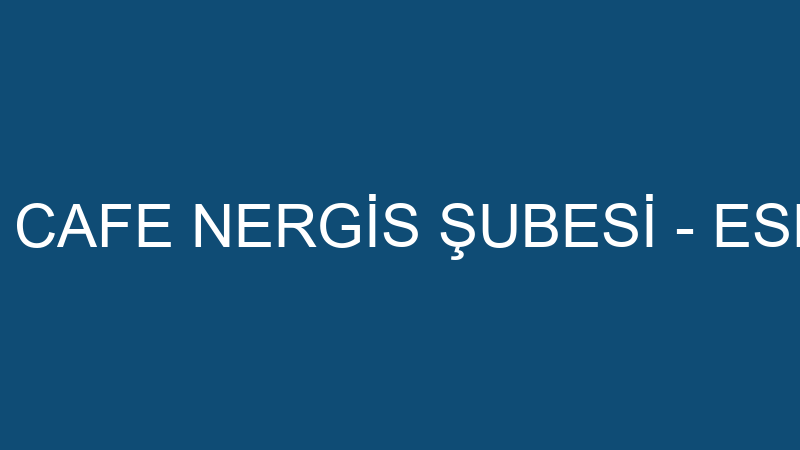 Taşkent Fırın Cafe Nergi̇s Şubesi̇ - Eser Kardeşler