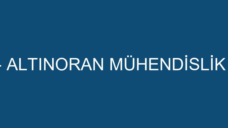 Thermoplast - Altınoran Mühendi̇sli̇k İnşaat San. Ve