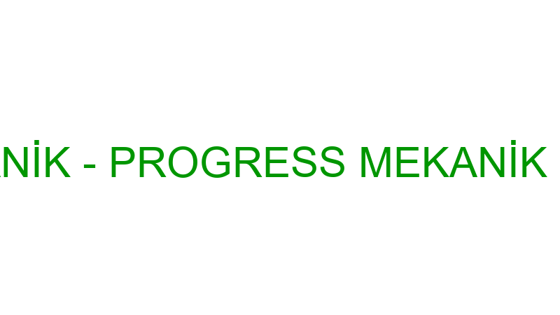 Progress Mekani̇k - Progress Mekani̇k Mi̇marlık Mühen