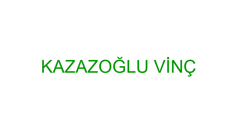 Kazazoğlu Vi̇nç