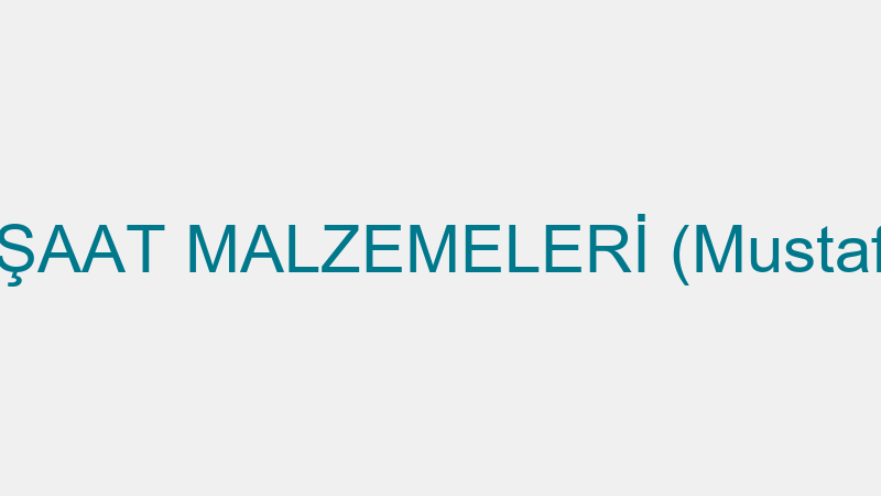 Mete İnşaat Malzemeleri̇ (Mustafa Eroğlu)