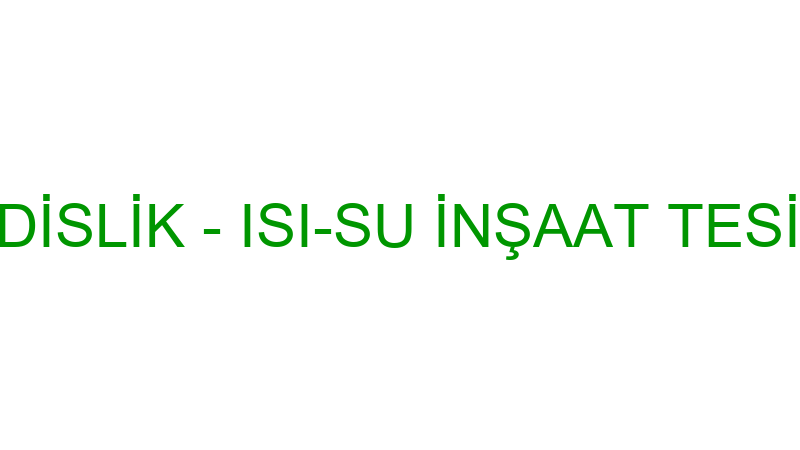 Isı-Su Mühendi̇sli̇k - Isı-Su İnşaat Tesi̇sat Taahhüt