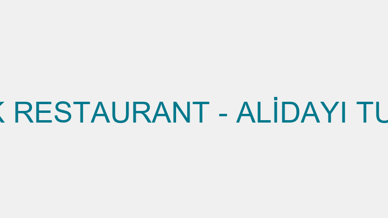 Ali̇ Dayı Balık Restaurant - Ali̇dayı Turi̇zm Tarım V