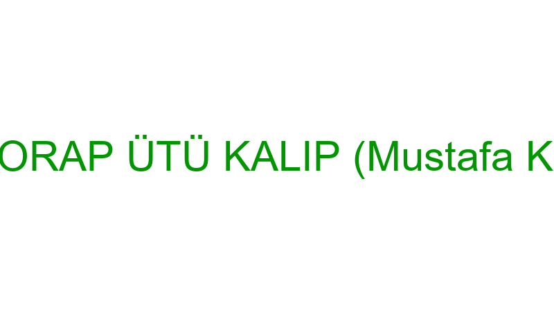 Bi̇rli̇k Çorap Ütü Kalıp (Mustafa Kahreman)