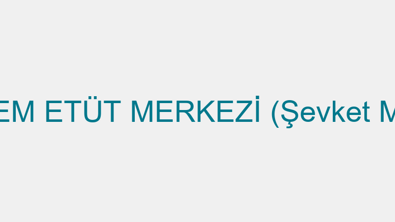 Özel İndem Etüt Merkezi̇ (Şevket Maraşlıoğlu)