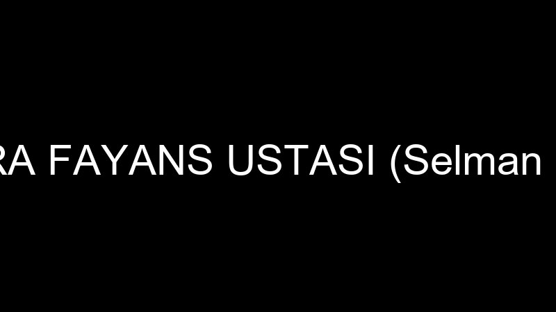 Ankara Fayans Ustası (Selman Doğan)