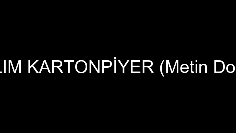 Atılım Kartonpi̇yer (Meti̇n Doğan)