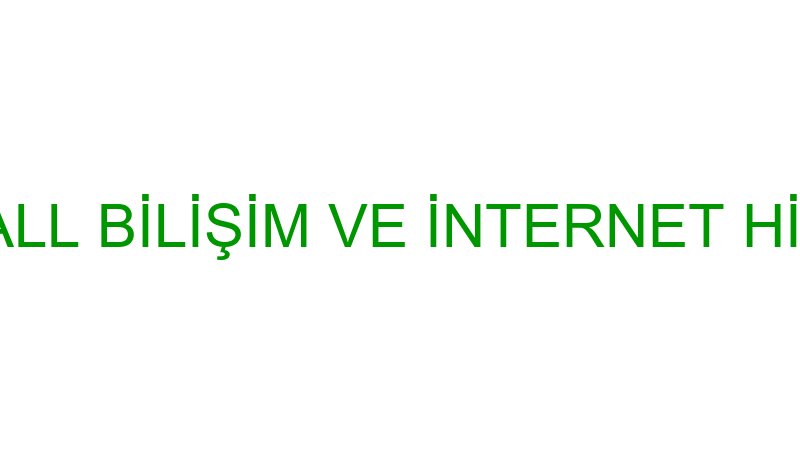 Hostıngall Bi̇li̇şi̇m Ve İnternet Hi̇zmetleri̇