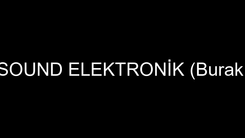 Tepesound Elektroni̇k (Burak Tepe)