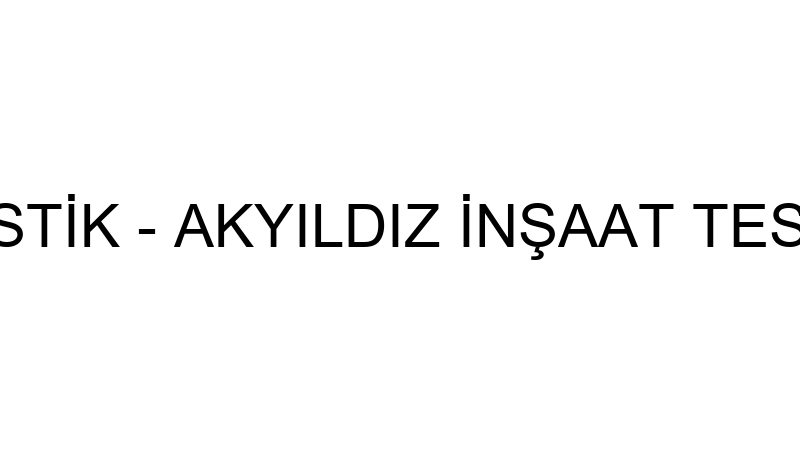 Akyıldız Plasti̇k - Akyıldız İnşaat Tesi̇sat Elektri̇ — Elektrik, Su Ve Tesisat Projelendirme