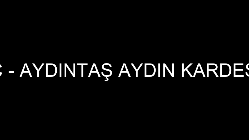 Aydıntaş Vi̇nç - Aydıntaş Aydın Kardeşler Vi̇nç İşle