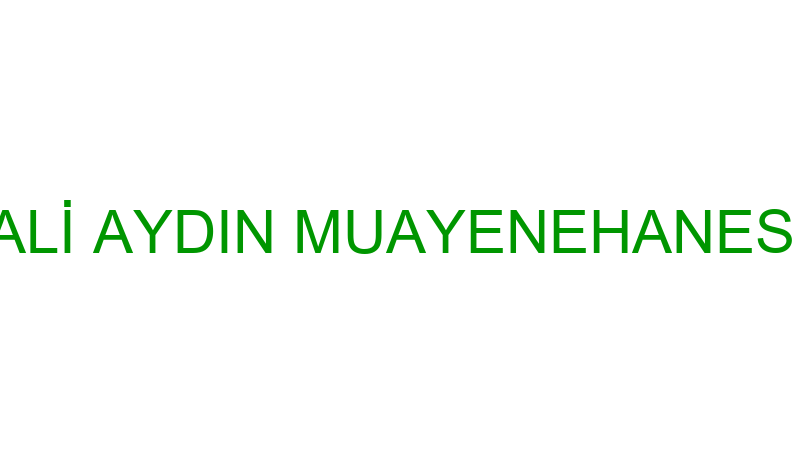 Ali̇ Aydın Muayenehanesi̇