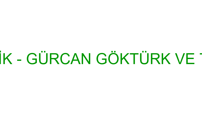 Tekni̇k Elektri̇k - Gürcan Göktürk Ve Tarık Kartal A