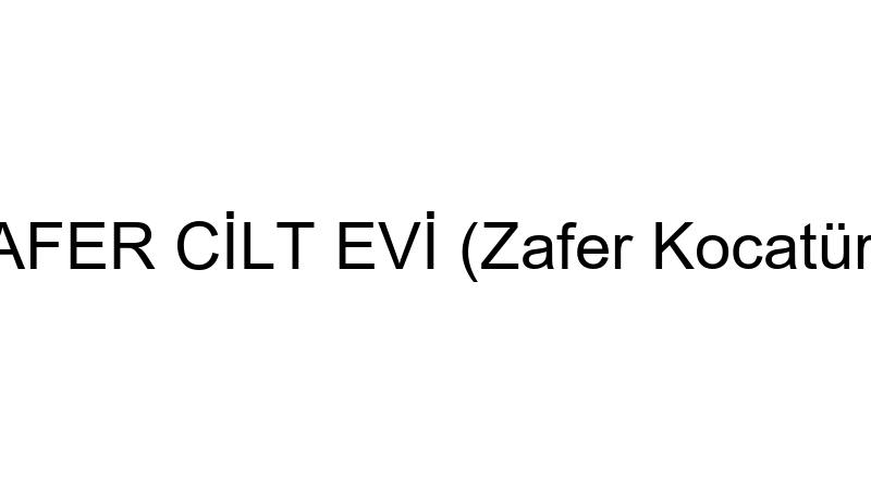 Zafer Ci̇lt Evi̇ (Zafer Kocatürk)