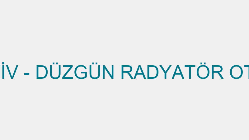 Düzgün Otomoti̇v - Düzgün Radyatör Otomoti̇v Yedek P