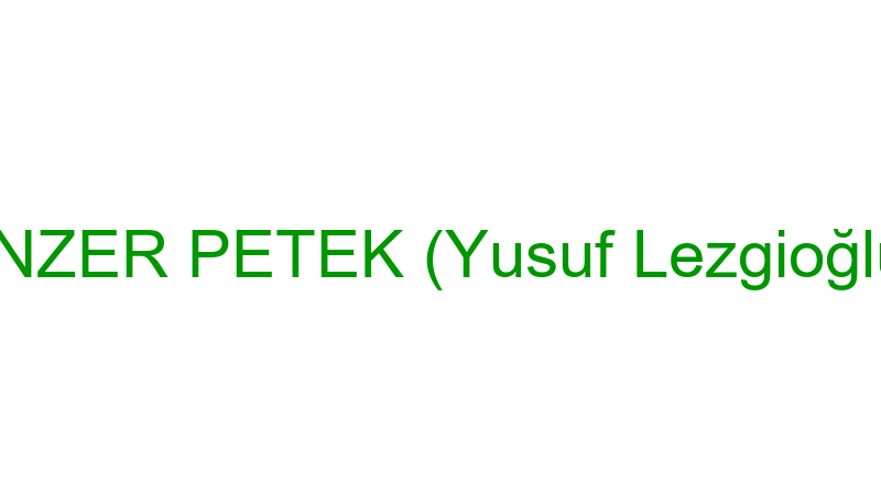 Anzer Petek (Yusuf Lezgi̇oğlu)