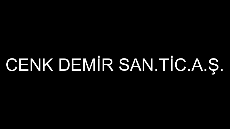 Cenk Demi̇r San.ti̇c.a.ş. profil fotoğrafı